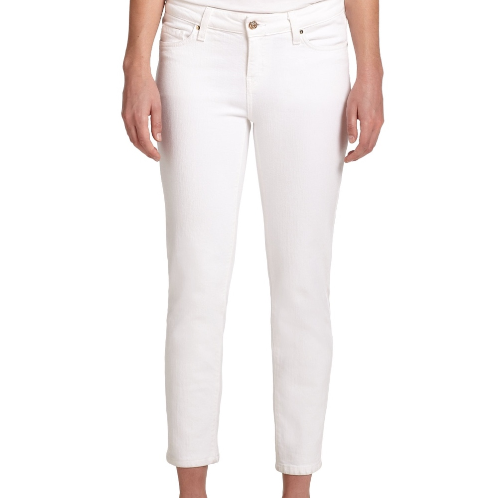 Kate Spade "Play Hooky" Broom Street Jeans (White)